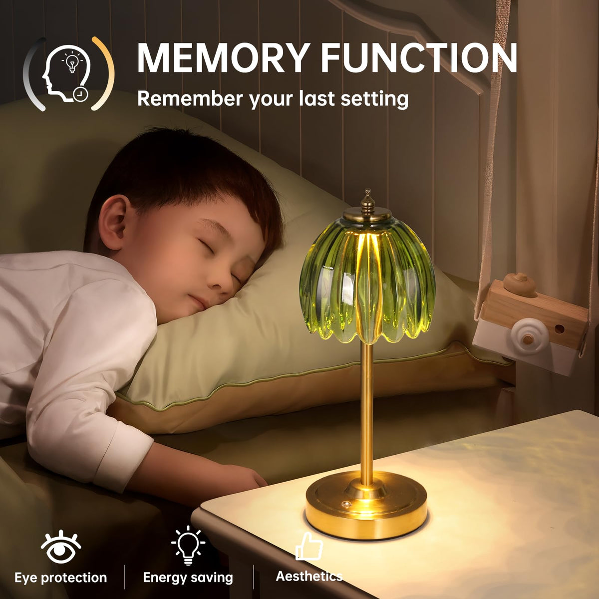 Shenmoyl Tulip Table Lamp enhances living spaces, desks, and entryways.