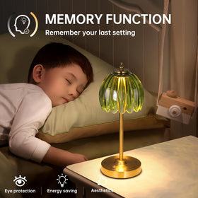 Shenmoyl Tulip Table Lamp enhances living spaces, desks, and entryways.