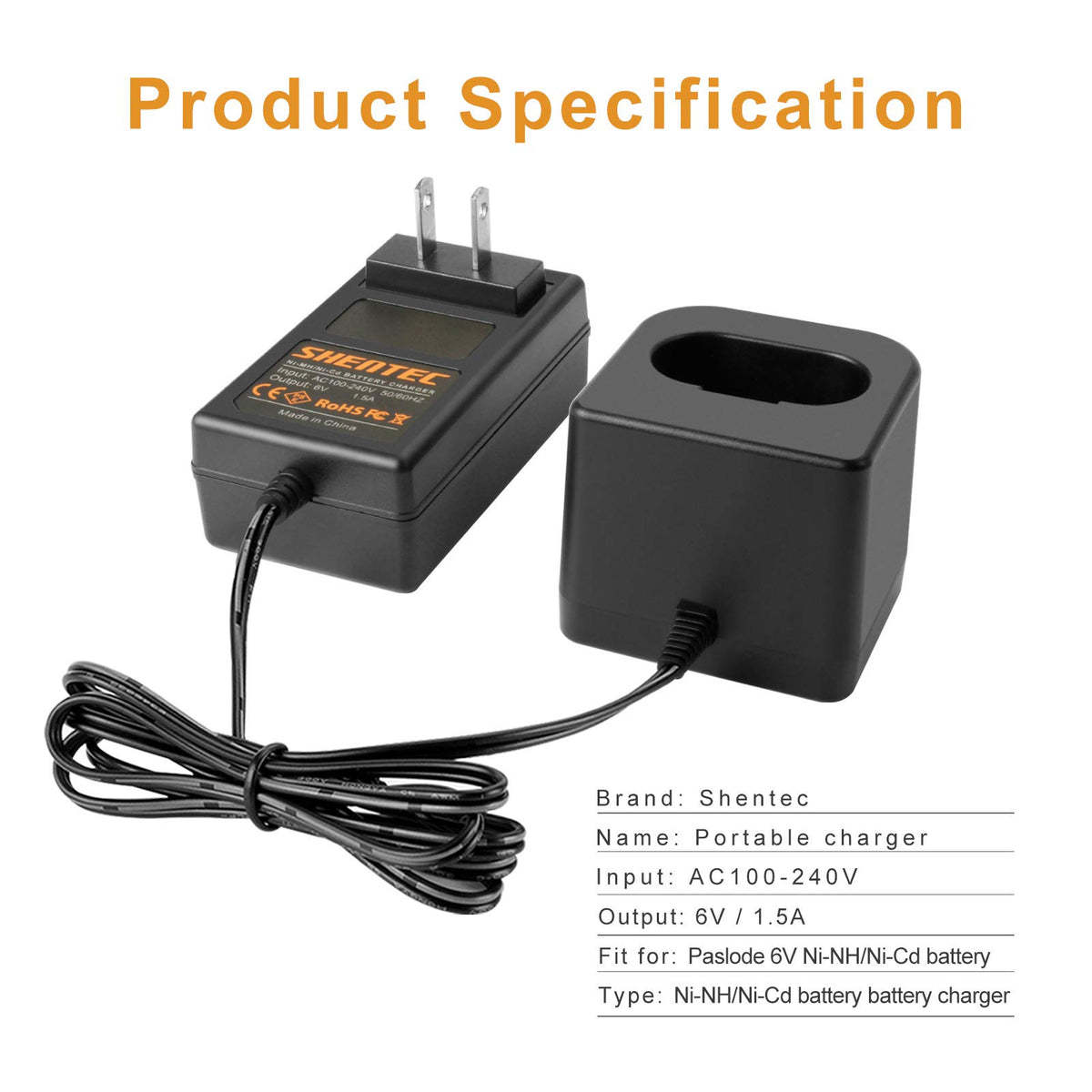 Shentec B20720 CF-325 IM200 compatible battery pack for versatile use.