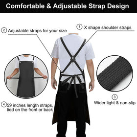SHEOMERN folded apron stored for easy cleanup and space-saving.