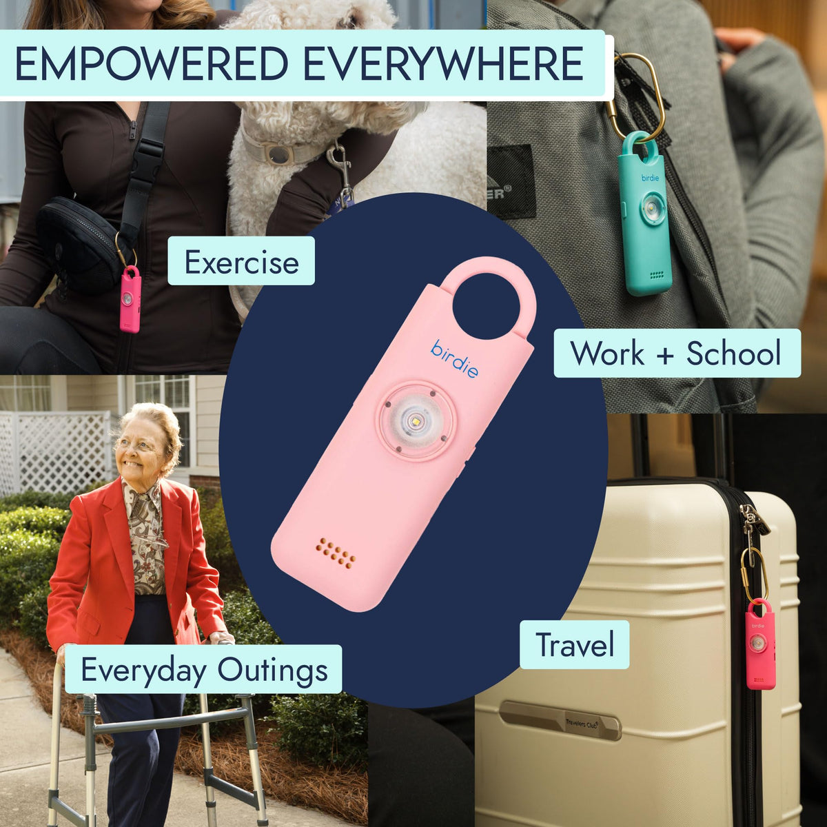 She’s Birdie 3.0 blossom pink color option complements everyday gear