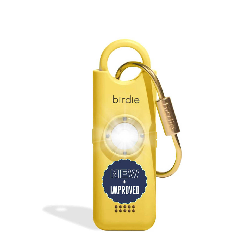 She’s Birdie 3.0 front view of the compact personal safety alarm