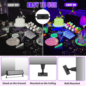 SHGPODA IP66 rated light bar withstands rain while brightening outdoor Halloween scenes