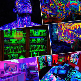 SHGPODA black light bar with wide coverage for large surface illumination