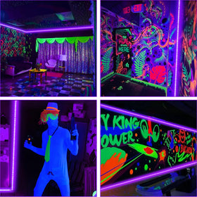 SHGPODA halloween glow lights brighten dark rooms for spooky ambiance.