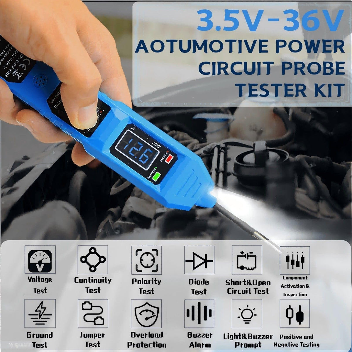 SHIELDIX Power Circuit Probe Tester connectors and cable enable flexible testing access