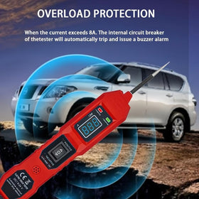 SHIELDIX tester with night illumination helps work in dim engine bays safely.