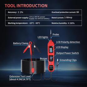 SHIELDIX 14.7ft cable reaches hard-to-access electrical points.