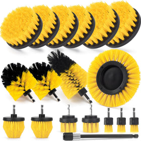 SHIELDPRO 18PC kit with varied brush heads for versatile cleaning tasks