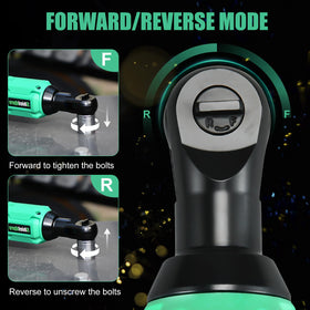 ShieldPro two 20V 2.0Ah batteries extend use between charges.