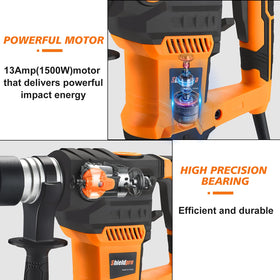 SHIELDPRO ergonomic 360-degree handle reduces fatigue during long jobs.