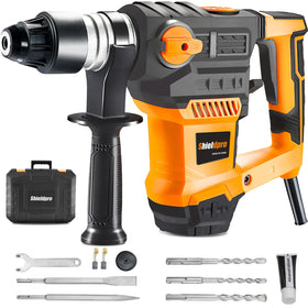 SHIELDPRO SDS-Plus rotary hammer front view for heavy-duty concrete drilling.