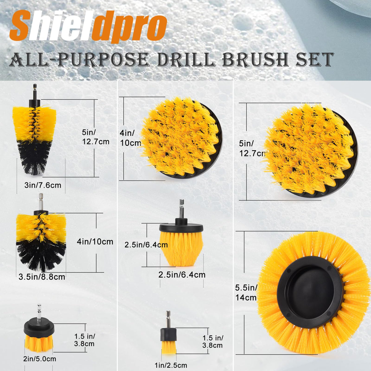 Tile grout cleaning brush for deep between-tile cleaning