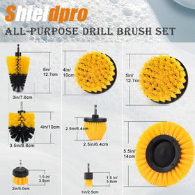 Tile grout cleaning brush for deep between-tile cleaning