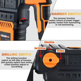 SHIELDPRO versatile tool for wood, masonry, concrete, brick, and metal projects.