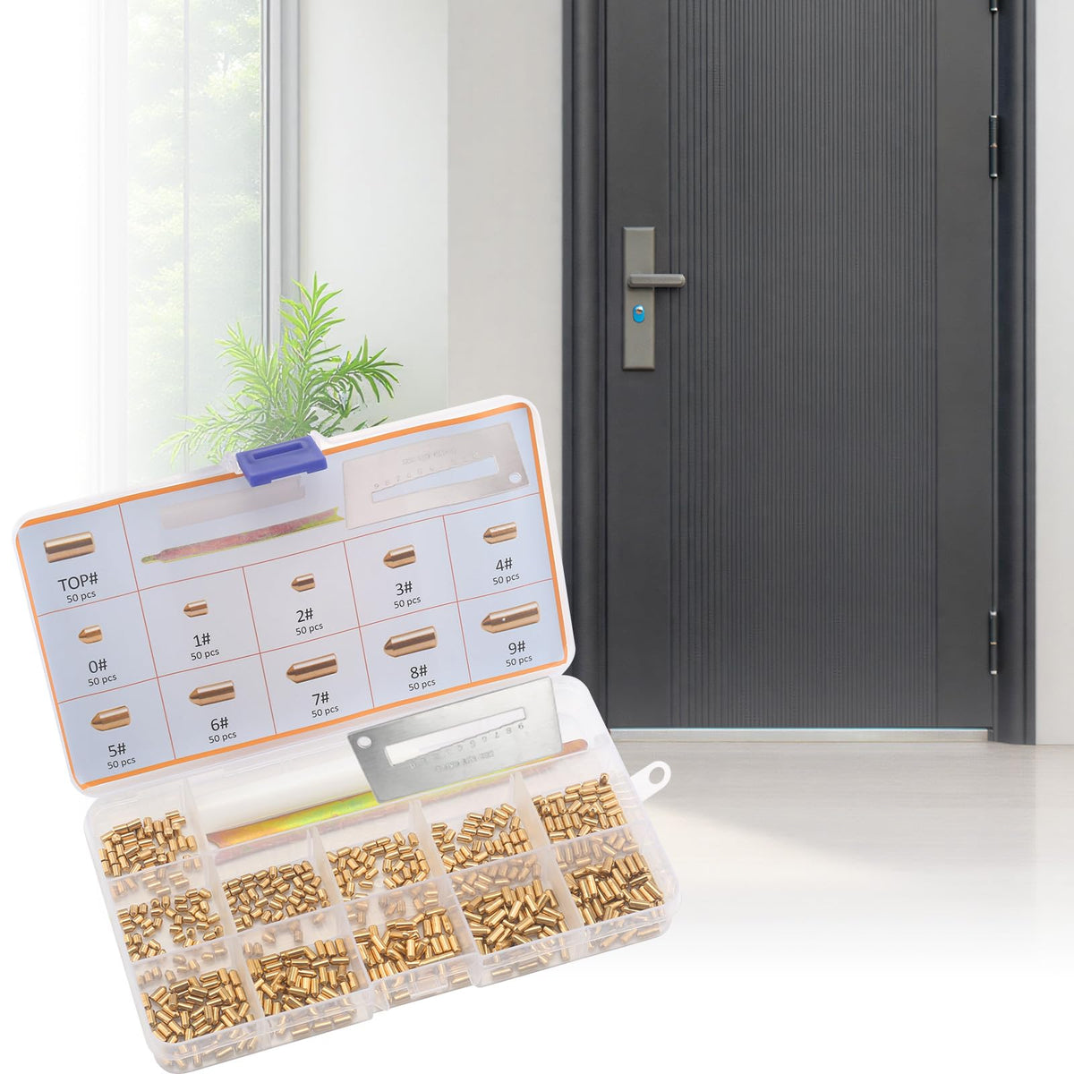 Shiguan durable storage box keeps pins organized for future rekeys