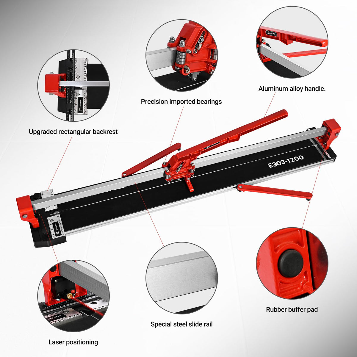 SHIJING adjustable feet provide stable setup and support for accurate tile work.