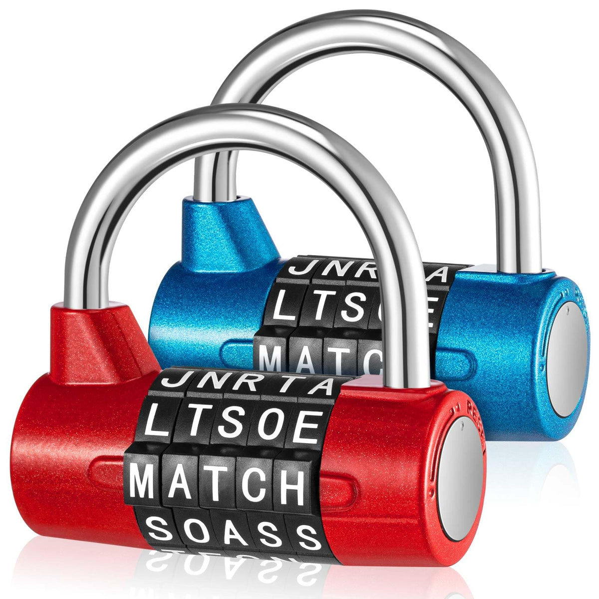 Shimeyao 2pc 5-digit locks in blue and red for secure lockers