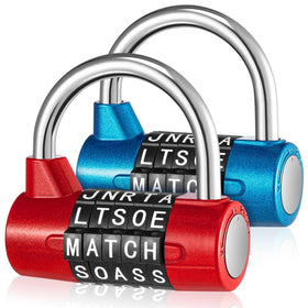 Shimeyao 2pc 5-digit locks in blue and red for secure lockers
