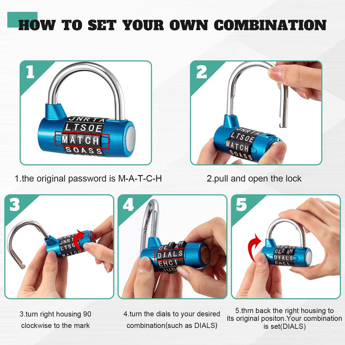 Shimeyao versatile lock used on toolbox and storage cabinets