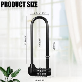 Shimeyao resettable 4 digit padlock showing code dials for easy setup