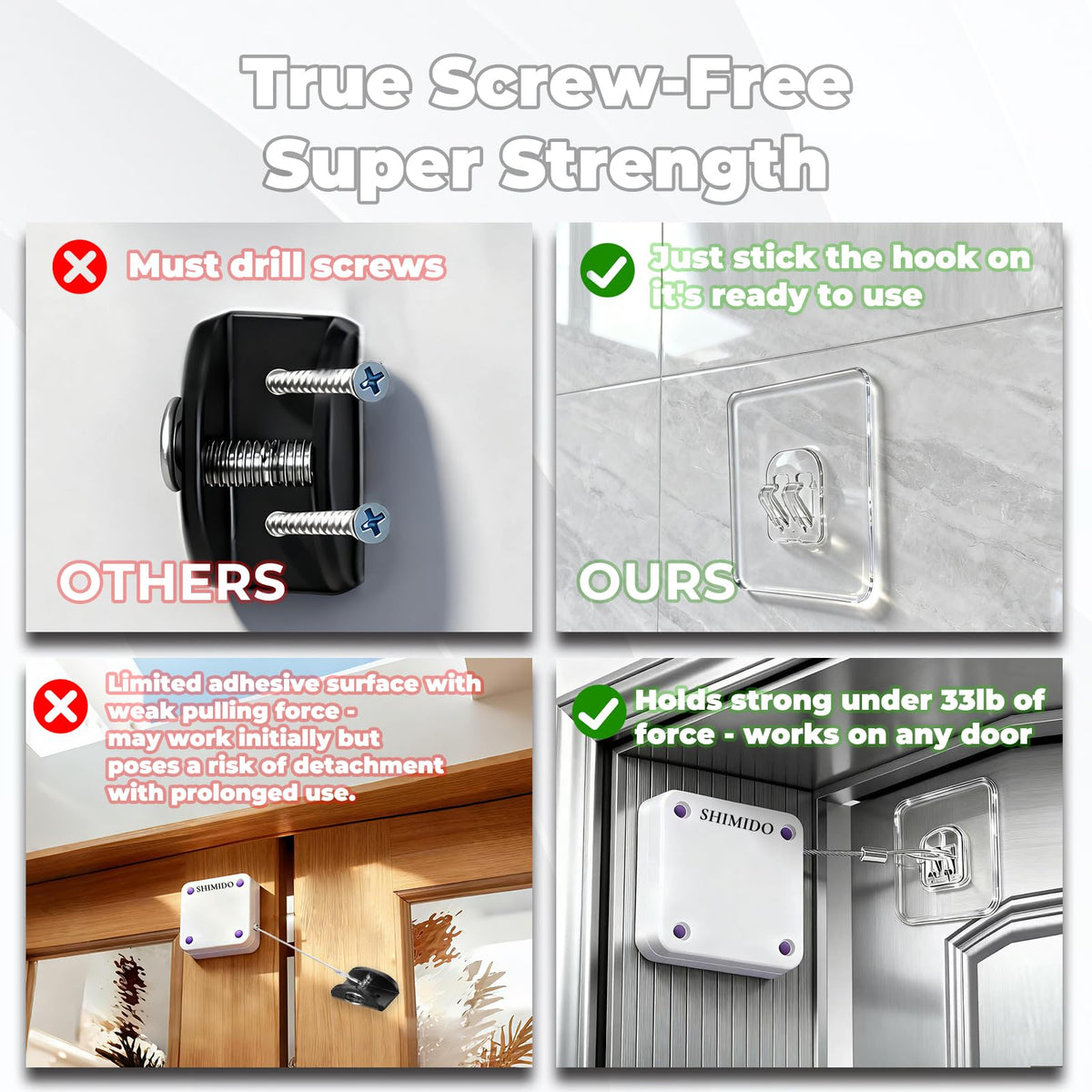 SHIMIDO door closer mounted on a sliding screen for smooth operation.