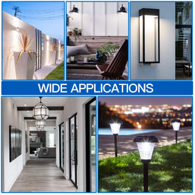 SHINE HAI outdoor LED bulbs for porch, garage, and garden
