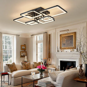 Shine LUEST kitchen ceiling light blends aluminum and acrylic for a modern space