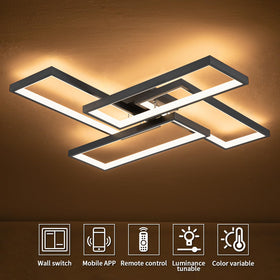 Shine LUEST living room brightness for day-to-night use.