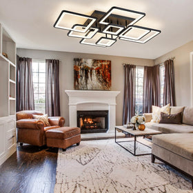 Shine LUEST low-profile ceiling light fits tight ceilings with style.