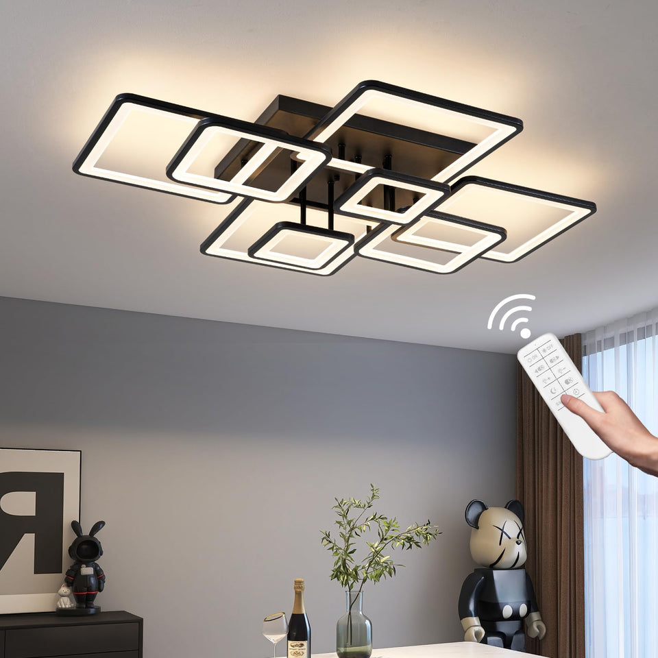 Shine LUEST modern LED ceiling light with ring close-up for elegant ambience.