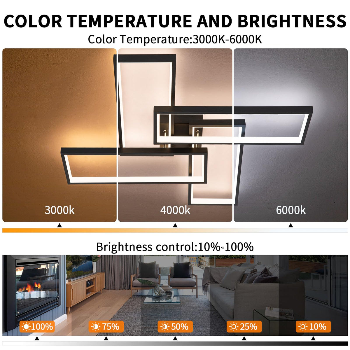 Shine LUEST warm 3000K dimmable mode creates cozy ambience.