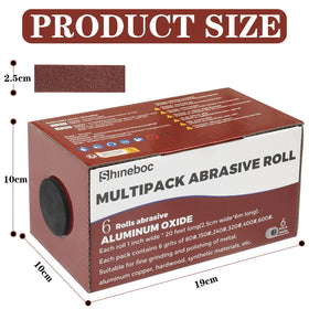 Shineboc grit assortment 80-600 enables progressive sanding