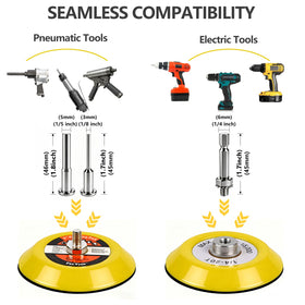 Shineboc hook-and-loop backing discs enable quick, secure changes during projects.