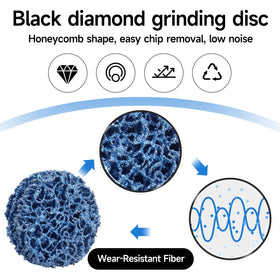 Shineboc non-woven disc assortment for deburring and cleaning surfaces