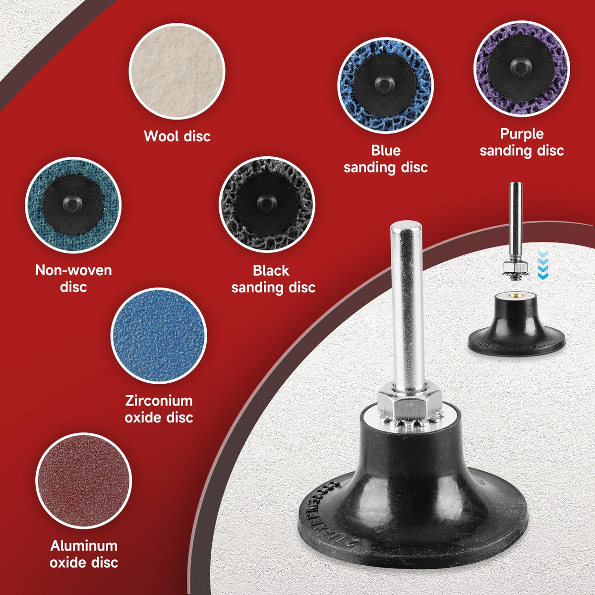 Shineboc twist-lock disc system for easy, secure changes