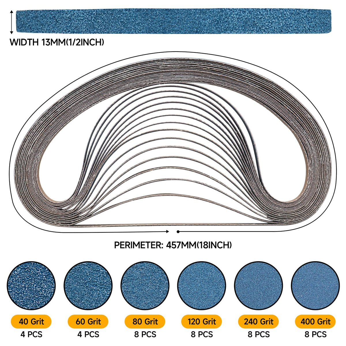 Shineboc zirconia belt 60 grit for rapid material removal on wood and metal