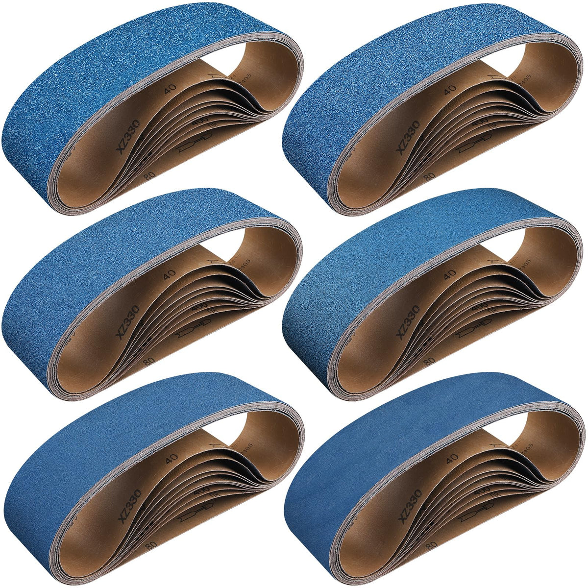 Shineboc zirconia sanding belt 40 grit for fast rust removal and smooth finishes.