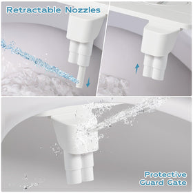 Shineforu bidet control knob close-up highlights adjustable water pressure