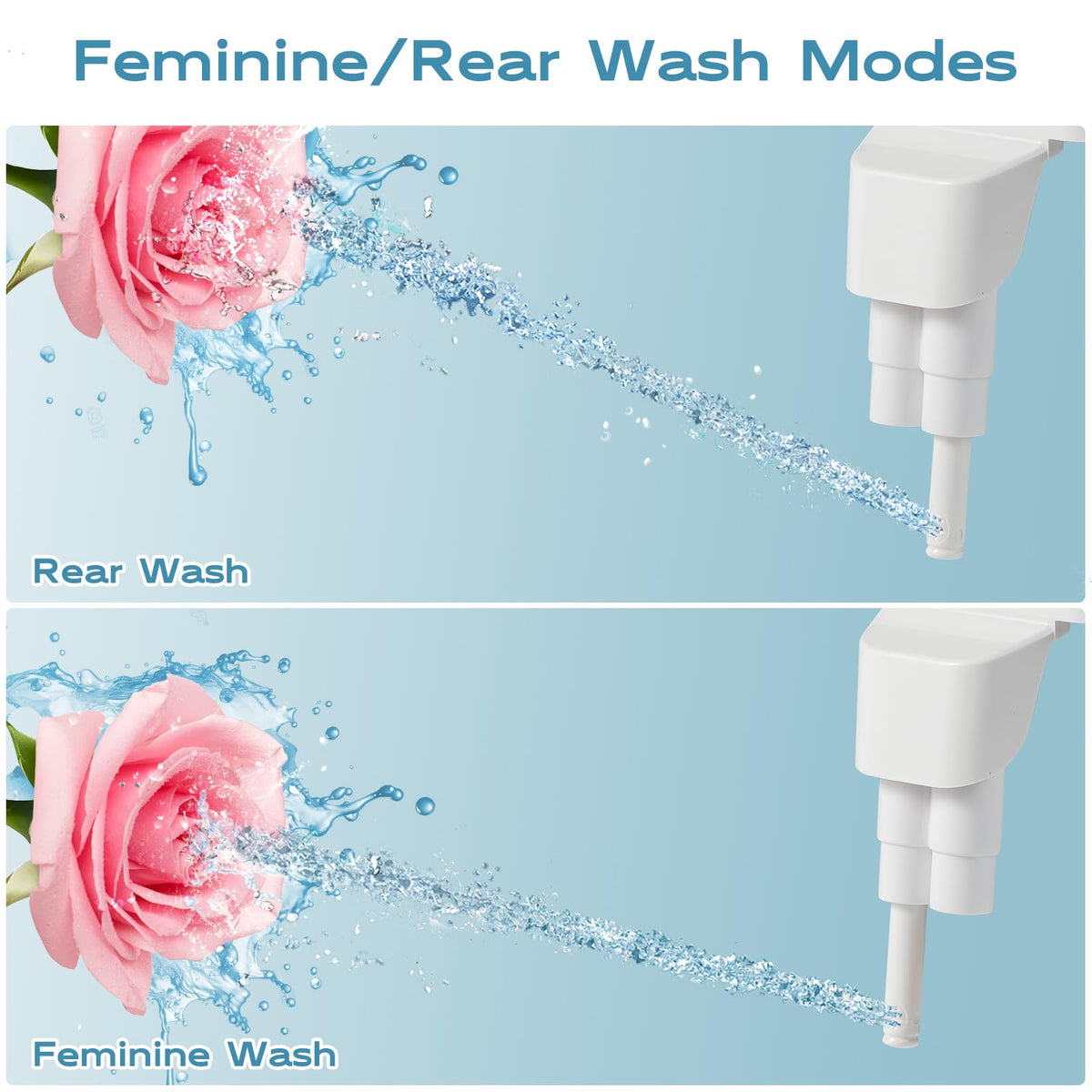 Shineforu Ultra-Slim Bidet side mount for universal seat fit
