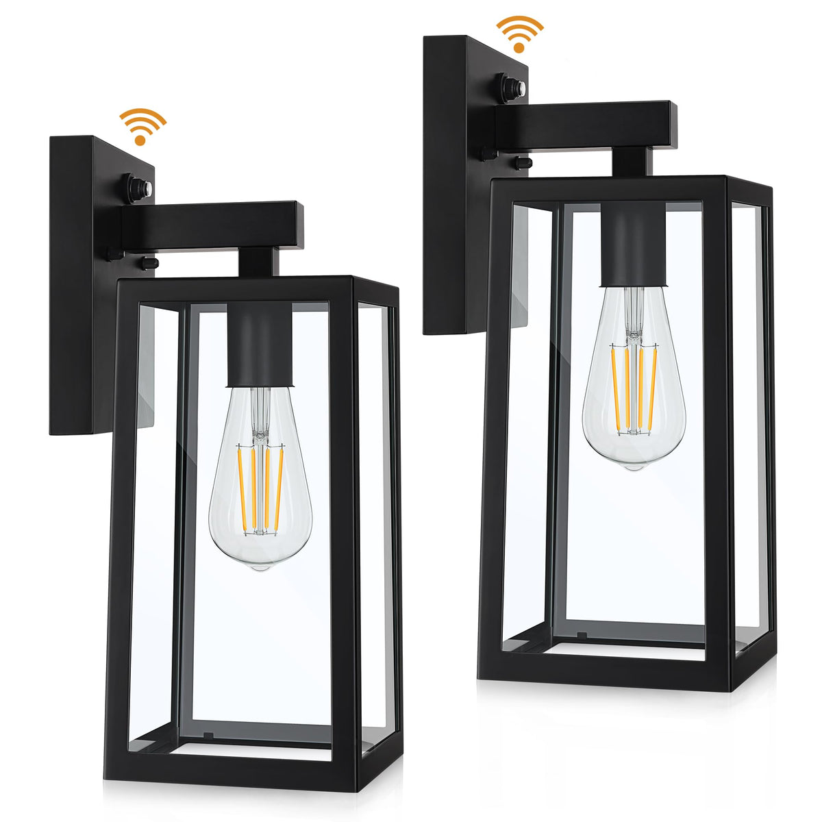 SHINE HAI Dusk to Dawn lantern front view with automatic entry lighting.