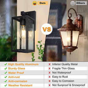 SHINE HAI outdoor light with sensor technology enables hands-free lighting.