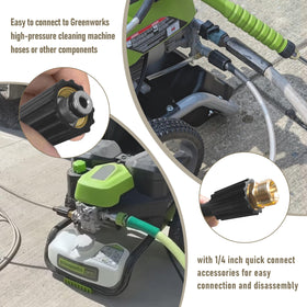 Shinelan 25ft length offers flexible reach for garden, patio, and car cleaning.