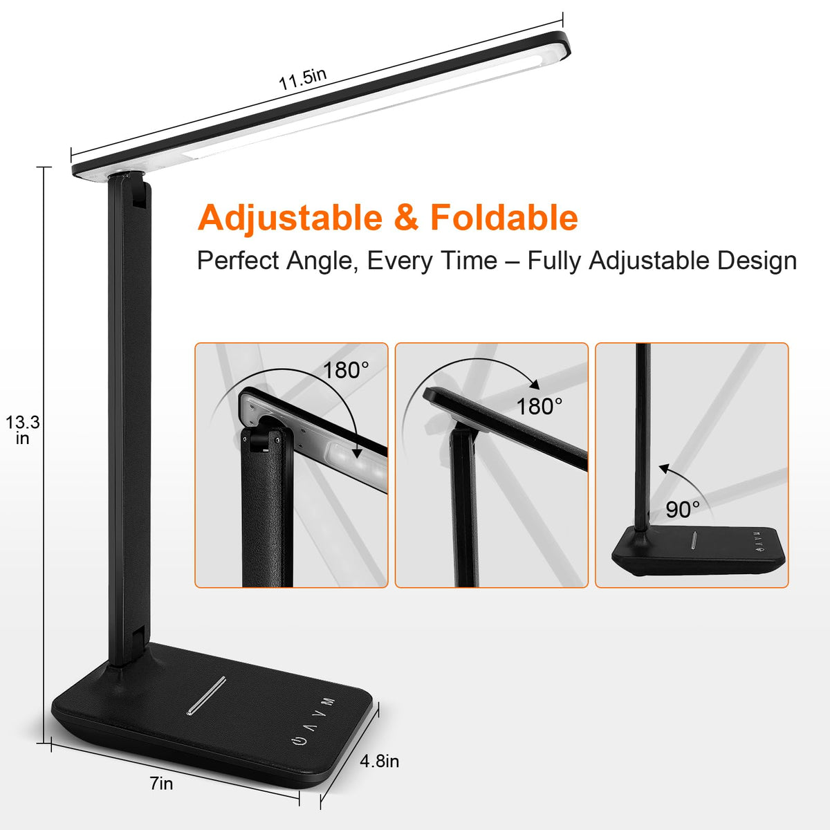 Shinelife desk lamp has a compact design that fits small desks.