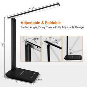 Shinelife desk lamp has a compact design that fits small desks.