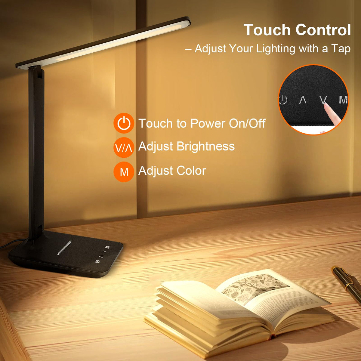 Shinelife desk lamp delivers flicker-free lighting to reduce eye strain.