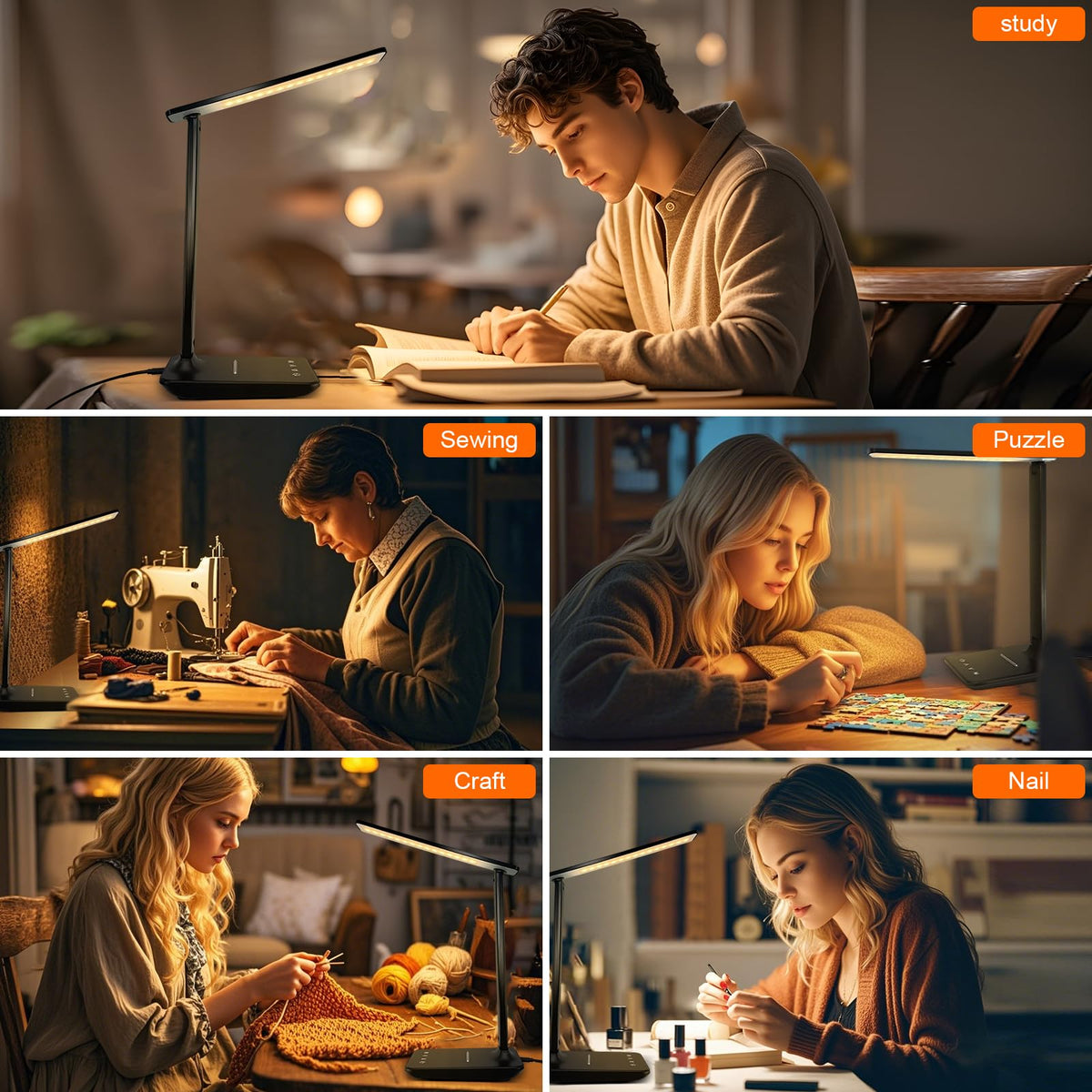 Shinelife lamp is ideal for nail art, crafts, sewing, and study tasks.
