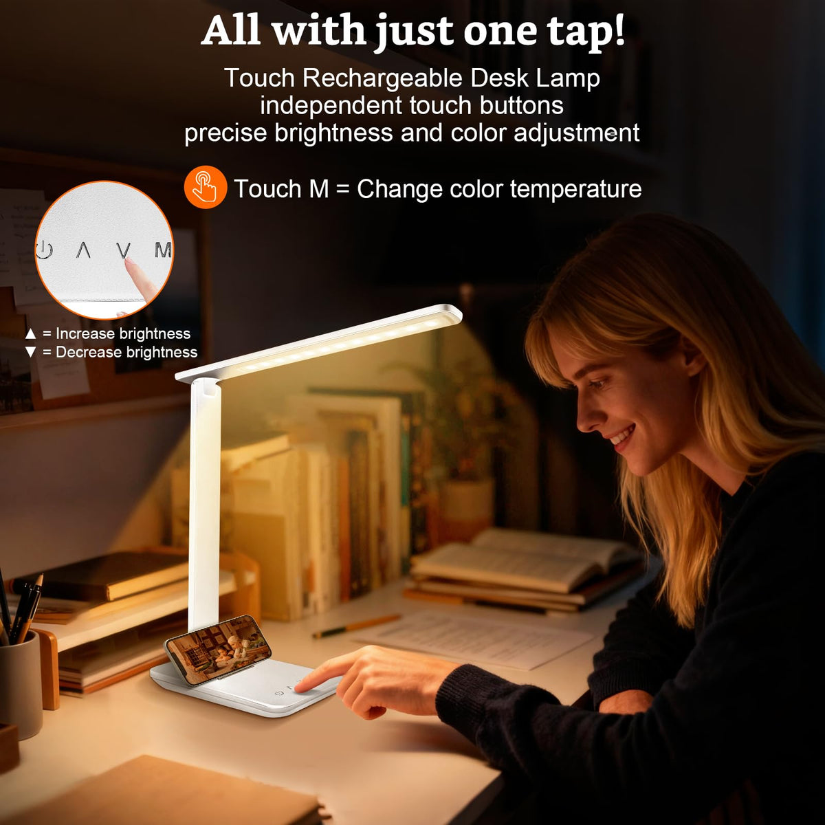 Shinelife modern-led-office-lamp blends style with focused task light.