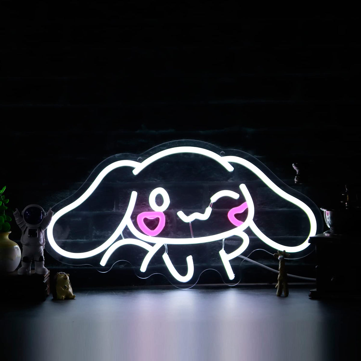 SHINEMYWAY Cinnamoroll neon sign used in party setup for playful ambience