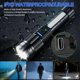 ShineRover flashlight pocket clip shown for secure carry on gear.